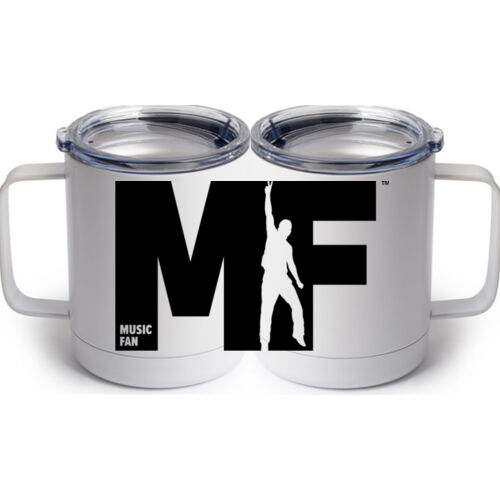 MF - 10 oz White Stainless Steel Coffee Mug Thumbnail