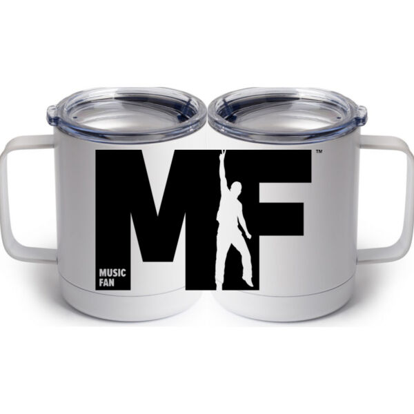 MF - 10 oz White Stainless Steel Coffee Mug Thumbnail