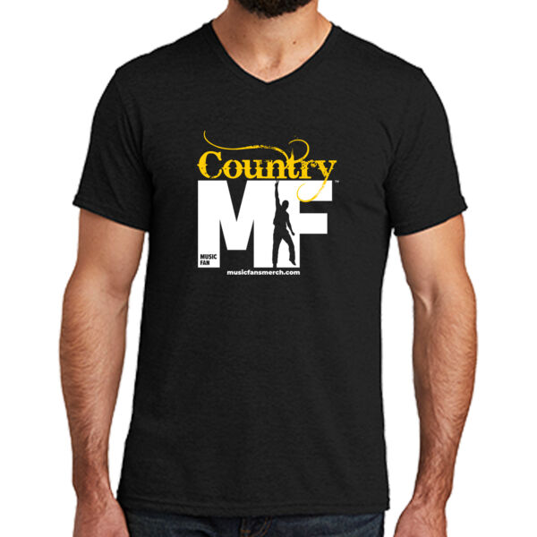 Country MF - Unisex Tri Blend V Neck Tee Thumbnail