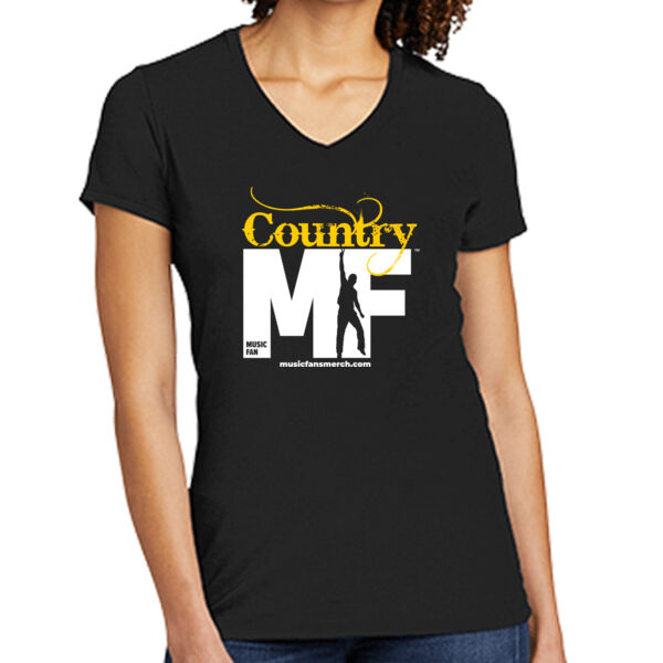Country MF - Women's Tri Blend V Neck Tee Thumbnail