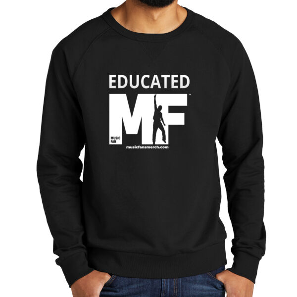 Educated MF - Unisex Organic French Terry Crewneck Sweatshirt Thumbnail