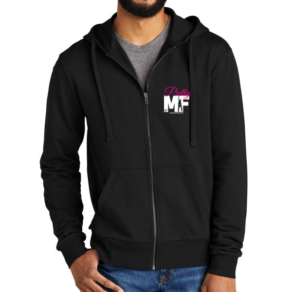Pretty MF - Unisex Organic French Terry Full Zip Hoodie Thumbnail