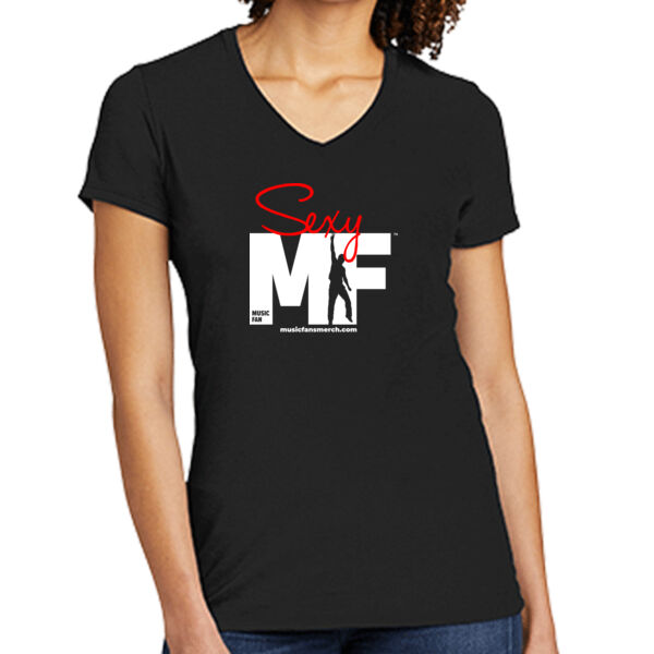 Sexy MF - Women's Tri Blend V Neck Tee Thumbnail