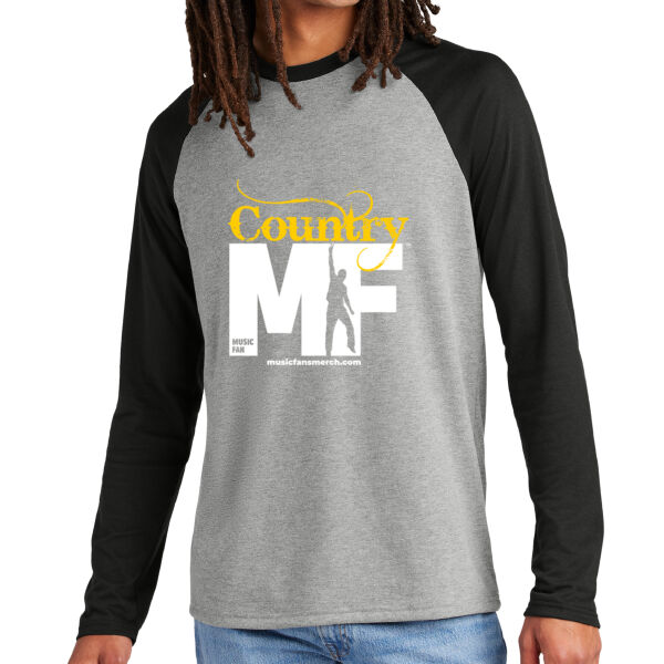 Country MF - Unisex Tri Blend Long Sleeve Colorblock Raglan Thumbnail
