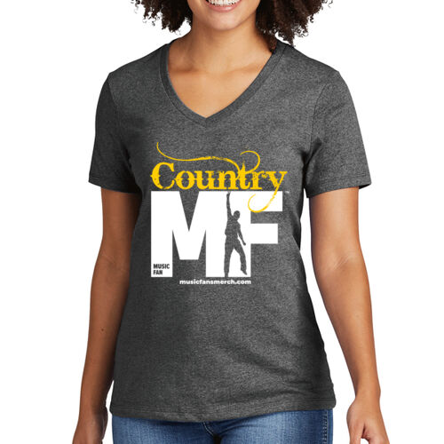 Country MF - Women's Recycled Blend V Neck Tee Thumbnail